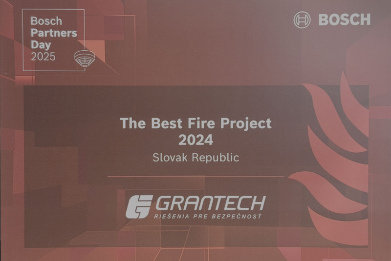 Aktuality / Ocenenie Fire Project of the Year 2024 pre GRANTECH - foto Aktuality / Ocenenie Fire Project of the Year 2024 pre GRANTECH - foto